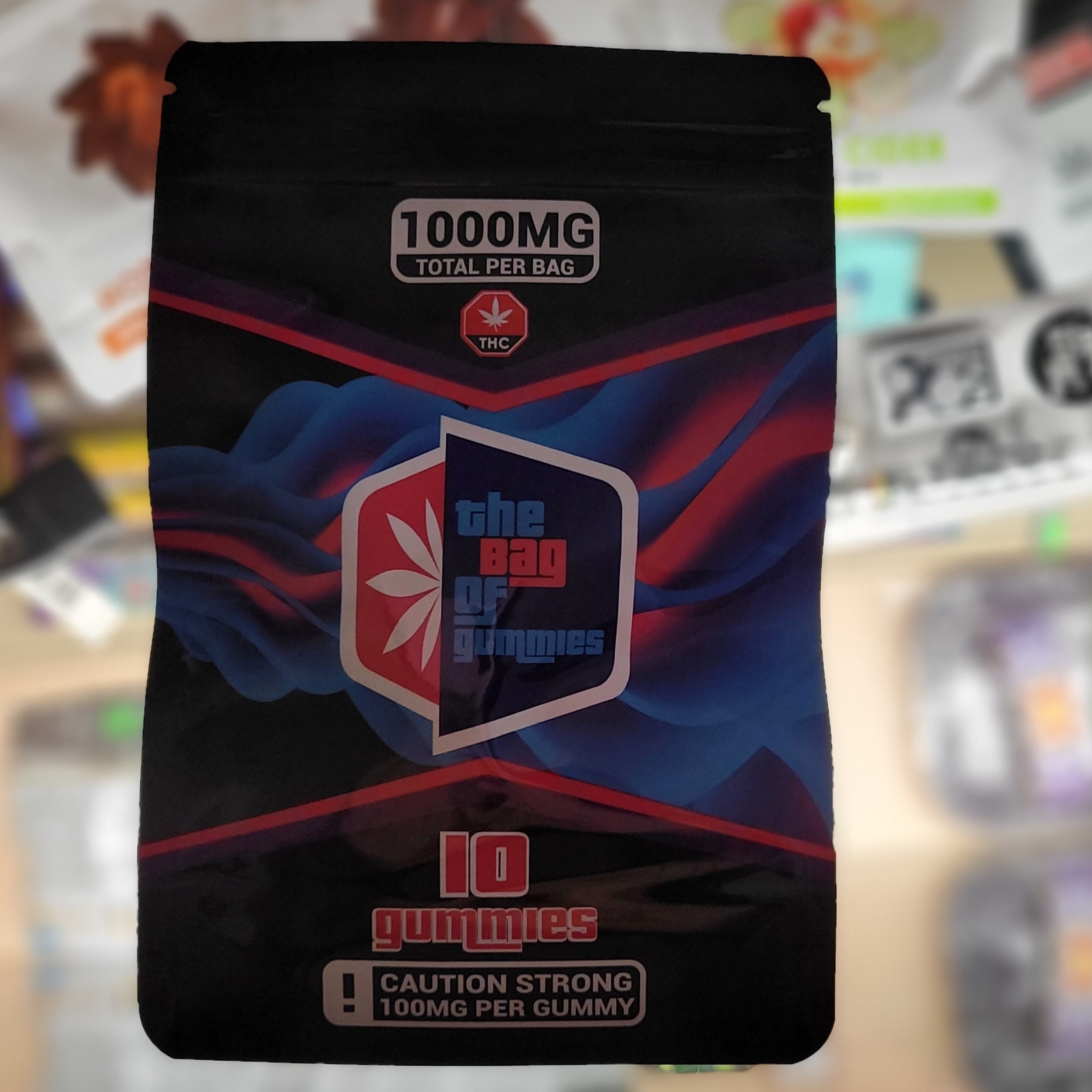 1000mg THC high dose 100mg per gummy